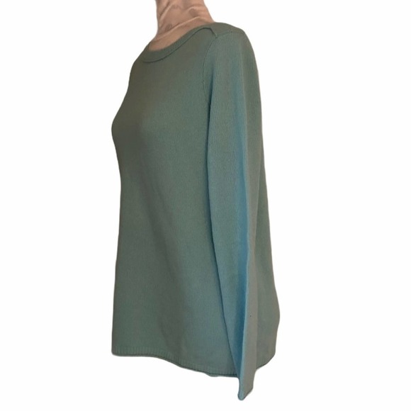 MADEWELL Gamine Blue Merino Wool Sweater Medium - Picture 4 of 11